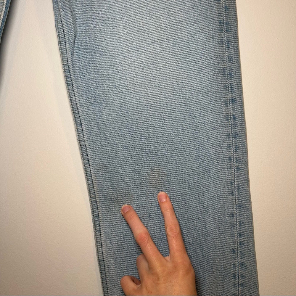Reformation Cynthia Patch High Rise Straight Jeans in Tahoe Size 25 - Picture 7 of 16